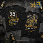 Rockstar Energy 25th Anniversary Vintage Black T-Shirt