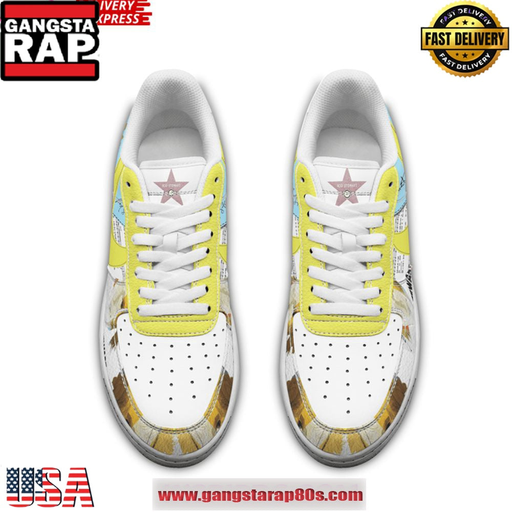 Rod Stewart Limited Edition Air Force 1 Running Sneakers Shoes