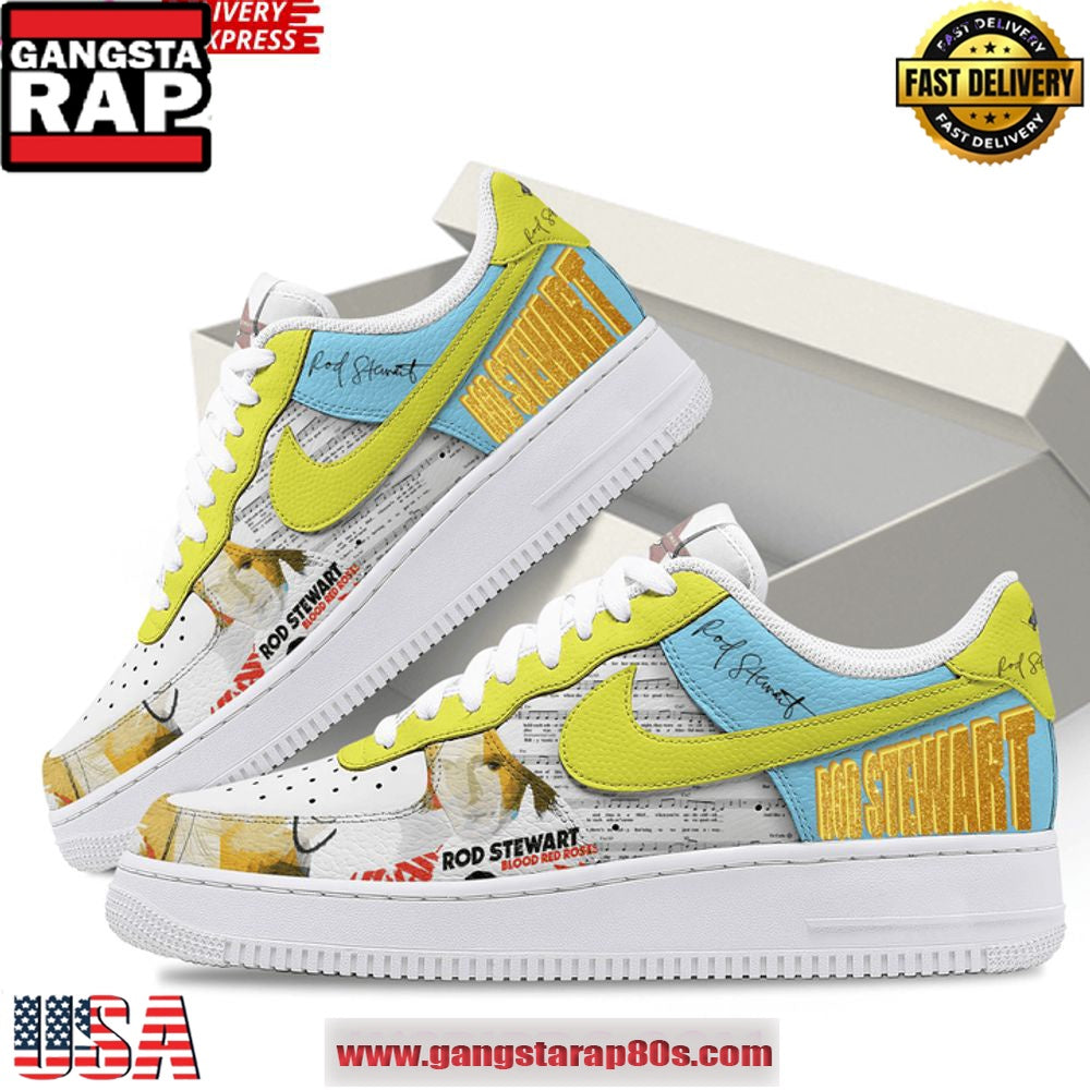 Rod Stewart Limited Edition Air Force 1 Running Sneakers Shoes