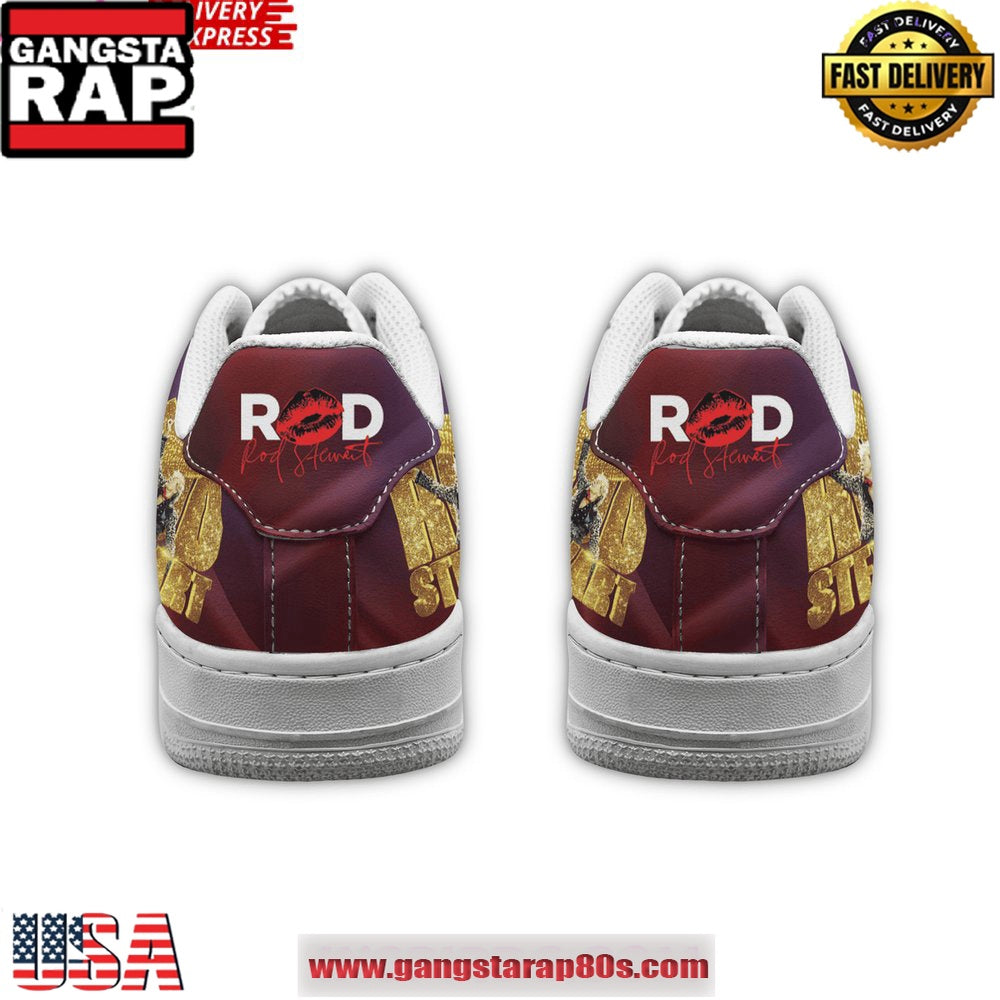 Rod Stewart One Last Time Limited Edition Air Force 1 Running Sneakers Shoes