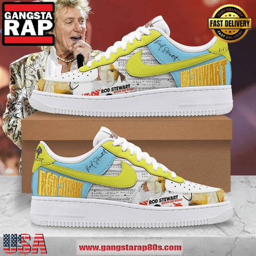 Rod Stewart Signature Limited Edition Air Force 1 Running Sneakers Shoes