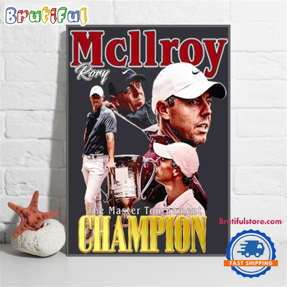 Rory Mcilroy The Master Tournament 2025 Wall Art Poster Canvas