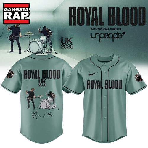 Royal Blood UK Tour 2026 Signature Limited Edition Baseball Jersey