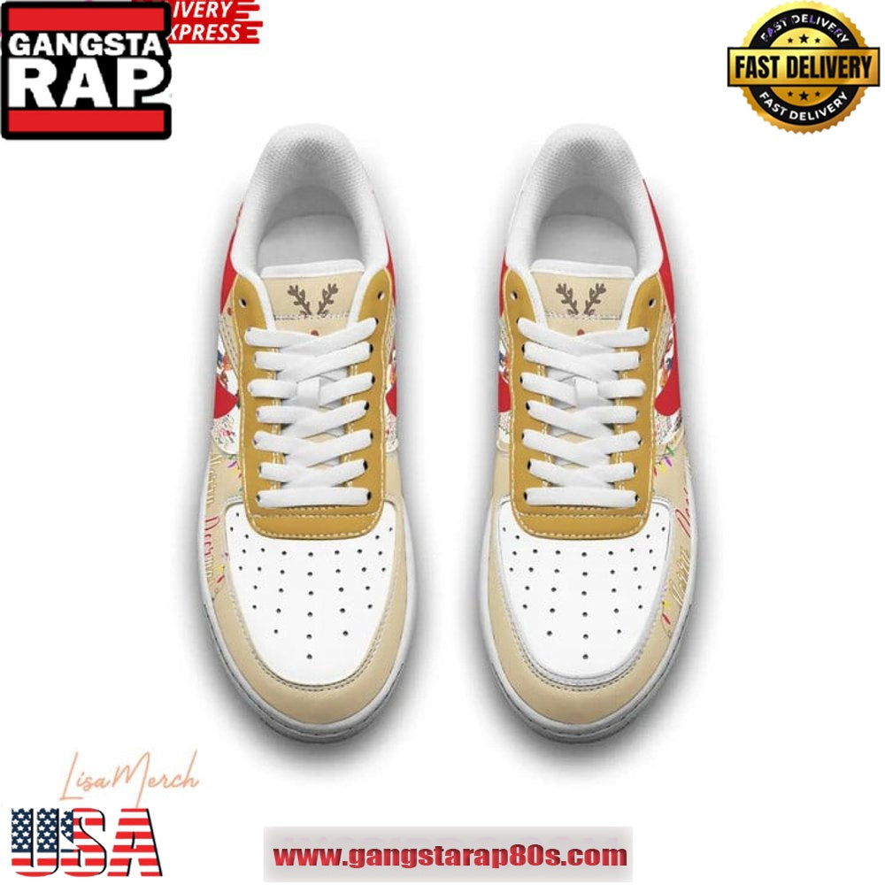 Rudolph the Red-Nosed Reindeer Air Force 1 Running Sneakers Shoes