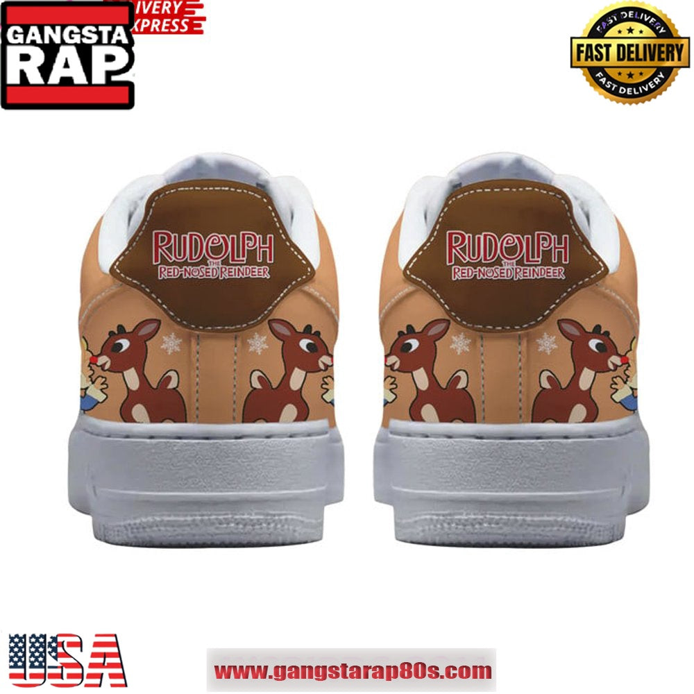 Rudolph The Red-Nosed Reindeer Christmas Limited Air Force 1 Running Sneakers