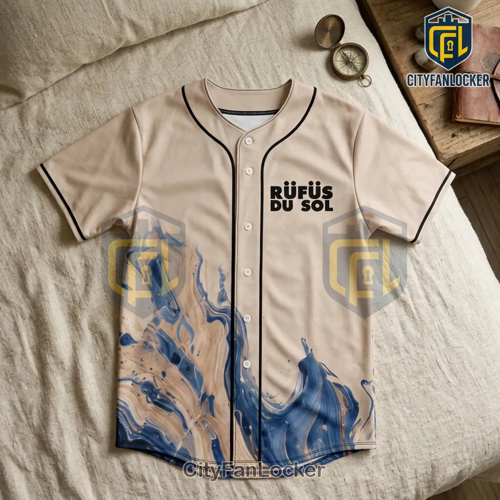 Rufus Du Sol 2026 Tour Cream Baseball Jersey