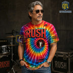 Rush 1968 Starman Premium Wash Distressed T-Shirt