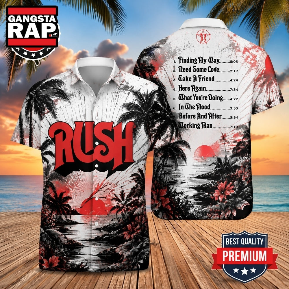 Rush Album Tracklist Hawaiian Shirt , Music Hawaiian Shirt