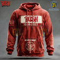 Rush Band Vintage Red Pullover 1968-2027 Hoodie