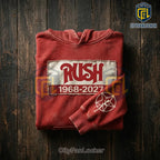 Rush Band Vintage Red Pullover 1968-2027 Hoodie