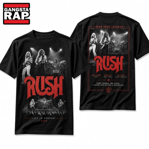 Rush Hemispheres Live On Stage 3D T Shirt , Music Trending 3D Shirt