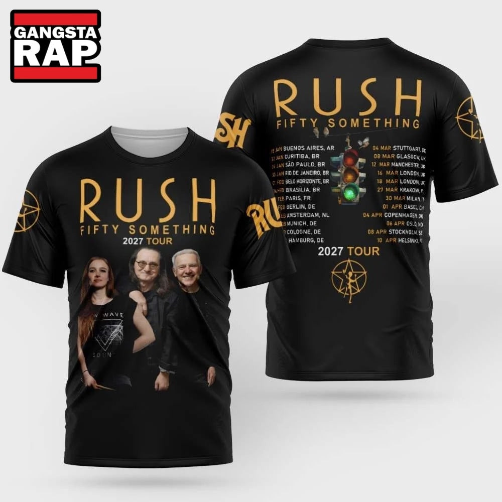 Rush Merch Fifty Something Tour 2027 Shirt , Music Trend Shirt