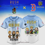 Rush Red Sox Peanuts Cartoon Band 2026 Tour Baseball Jersey