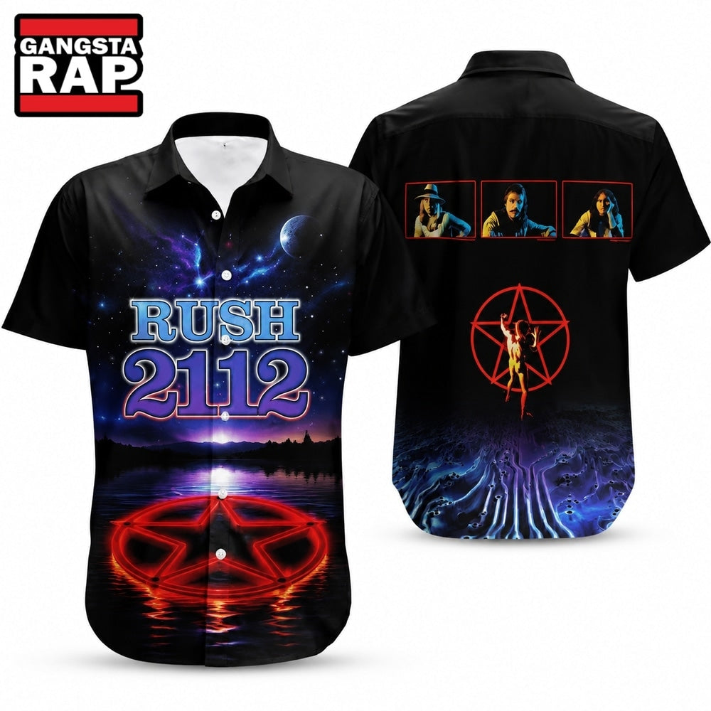 Rush Rock Band 2112 Album Hawaiian Shirt, Music Hawaiian Shirt