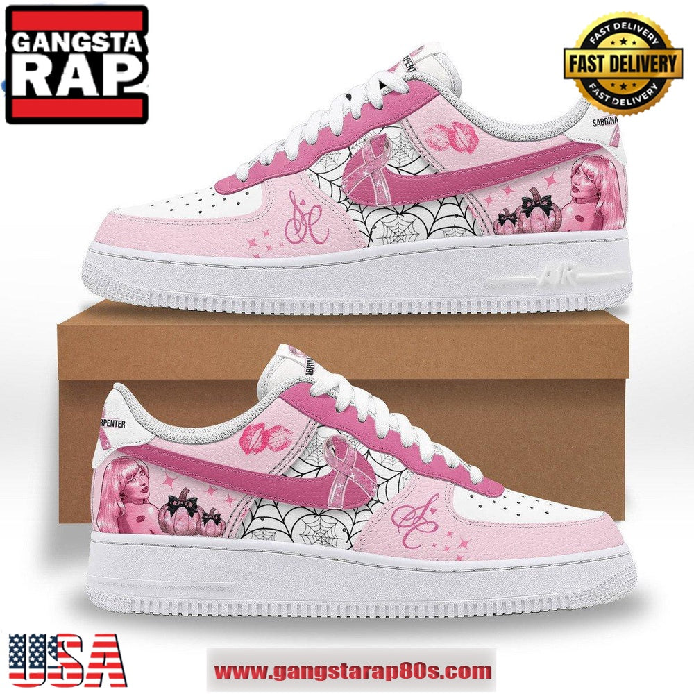Sabrina Carpenter Pinkout Limited Edition Air Force 1 Running Sneakers Shoes