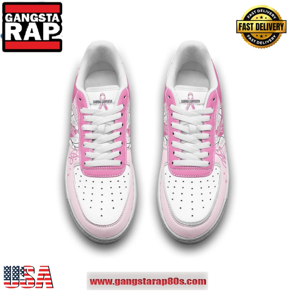 Sabrina Carpenter Pinkout Limited Edition Air Force 1 Running Sneakers Shoes