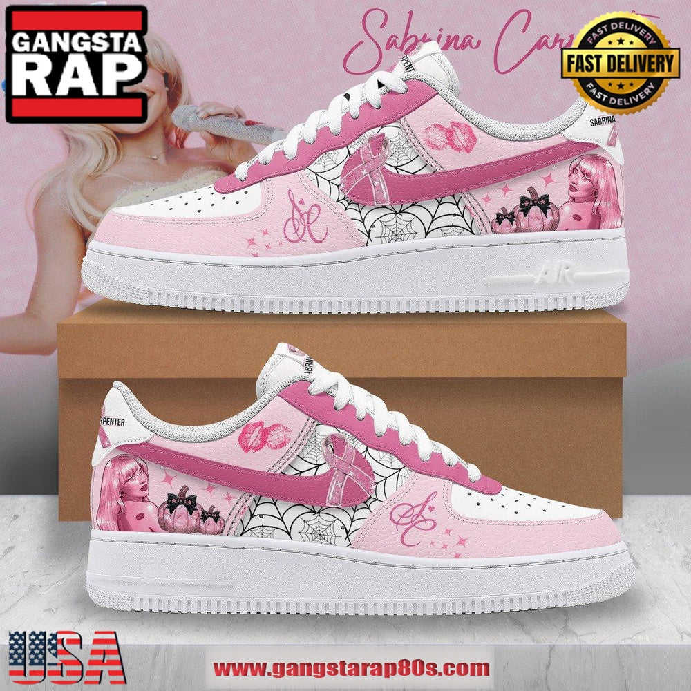 Sabrina Carpenter Pinkout Limited Edition Air Force 1 Running Sneakers Shoes