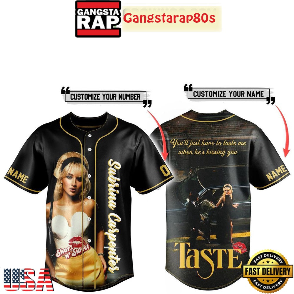 Sabrina Carpenter You Have To Taste Me Custom Baseball Jersey Shirt