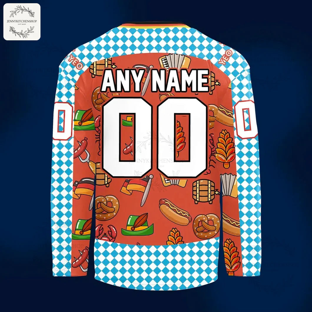 Saginaw Spirit 2025 Oktoberfest Warmup Hockey Jerseys