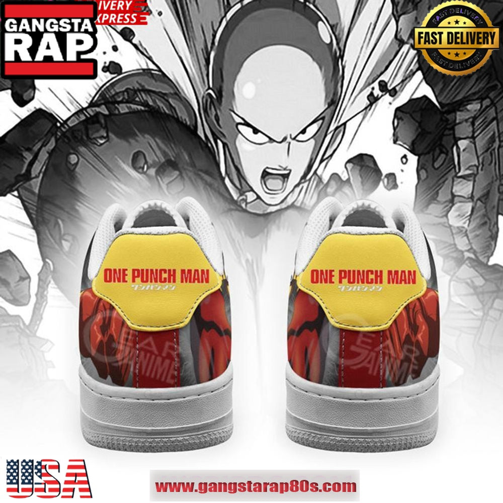 Saitama One Punch Man Limited Edition Air Force 1 Shoes Running Sneakers