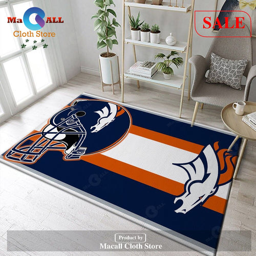 [SALE] Denver Broncos Area Rug NFL Football Floor Decor - Indoor Outdoor Rugs