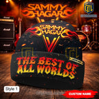 Sammy Hagar The Best of All Worlds Personalized Flame Rock Music Beanie Hat