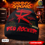 Sammy Hagar The Best of All Worlds Personalized Flame Rock Music Beanie Hat