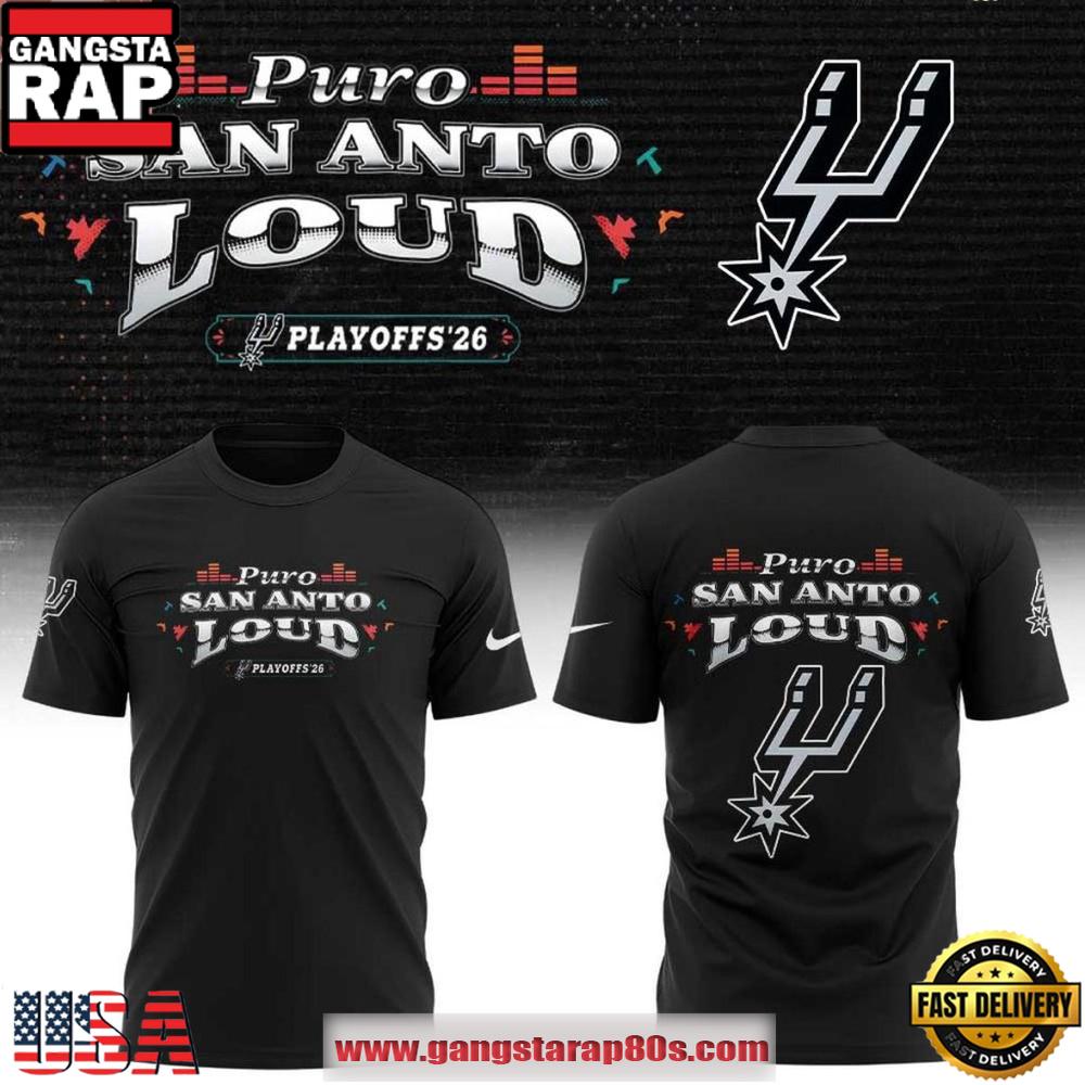 San Antonio Spurs 2026 Puro San Anto Loud Unisex 3D Shirt