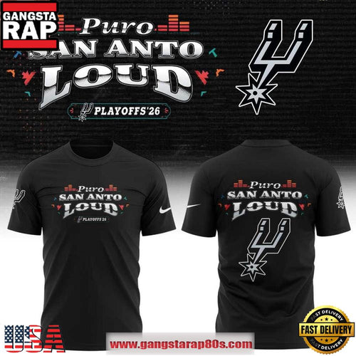 San Antonio Spurs 2026 Puro San Anto Loud Unisex 3D Shirt
