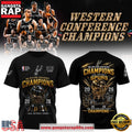 San Antonio Spurs 2026 Western Conference Champions Finals Golden NBA Playoffs Fan T-Shirt