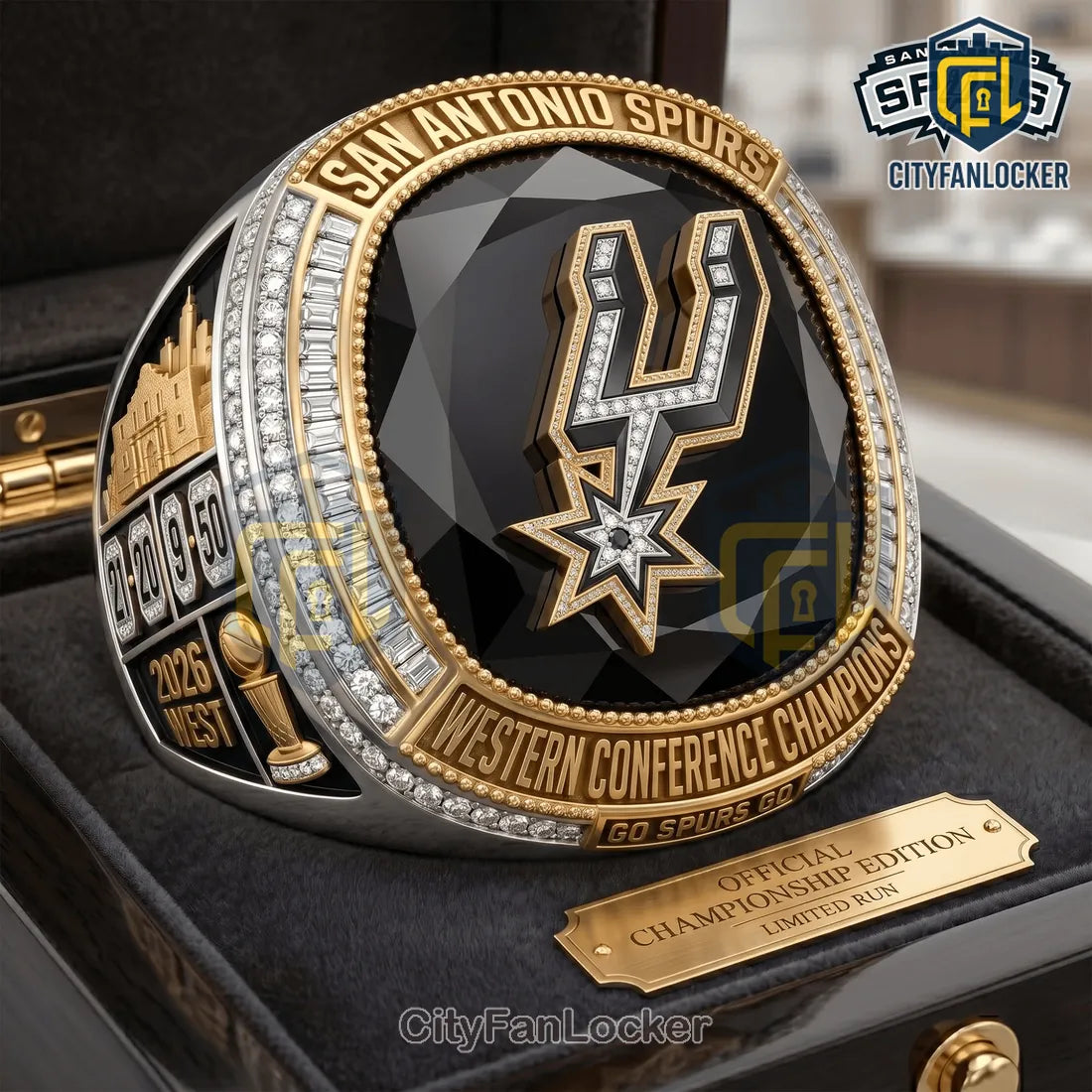 San Antonio Spurs 2026 Western Conference Champions Ring