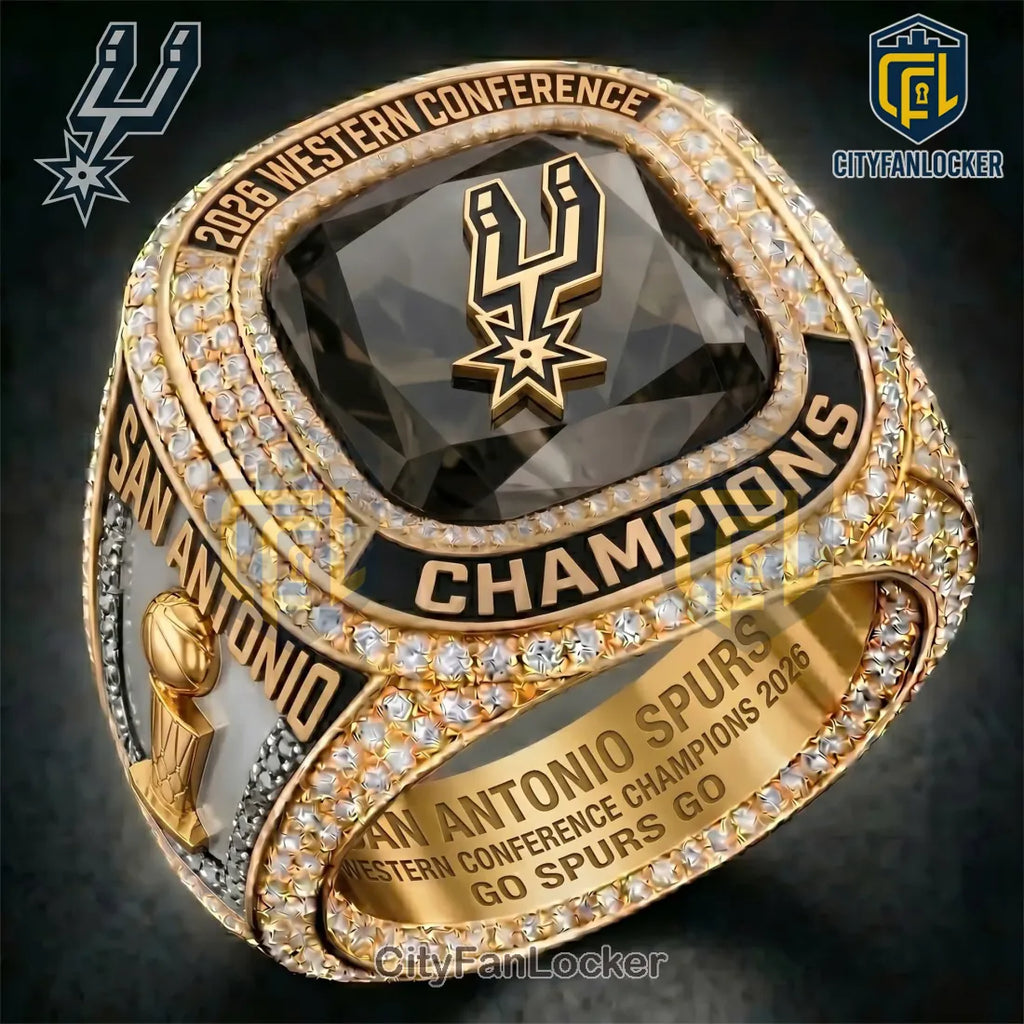 San Antonio Spurs 2026 Western Conference Championship Gold Ring