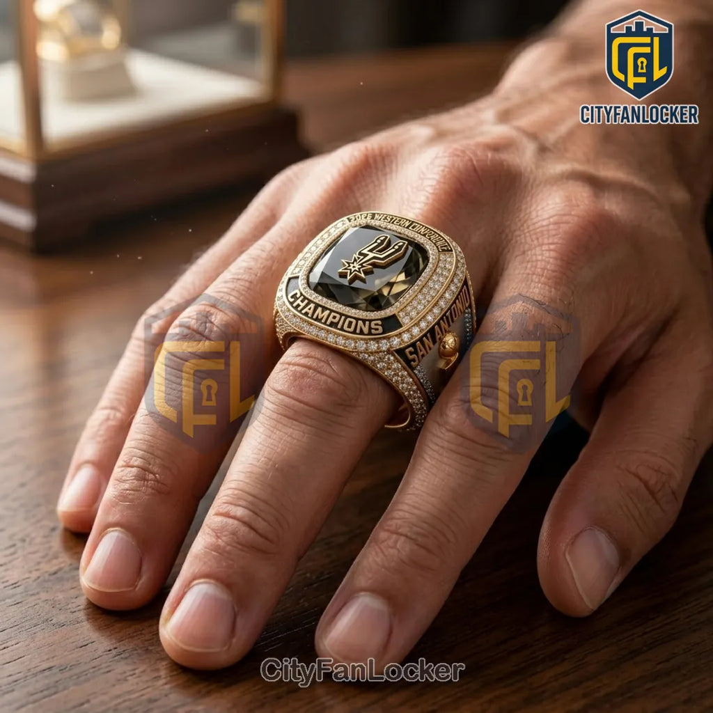 San Antonio Spurs 2026 Western Conference Championship Gold Ring