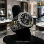 San Antonio Spurs Embossed Championship Steel Commemorative Jewelry Ring