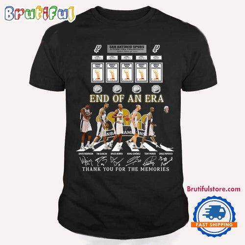 San Antonio Spurs End Of An Era 2025 T Shirts
