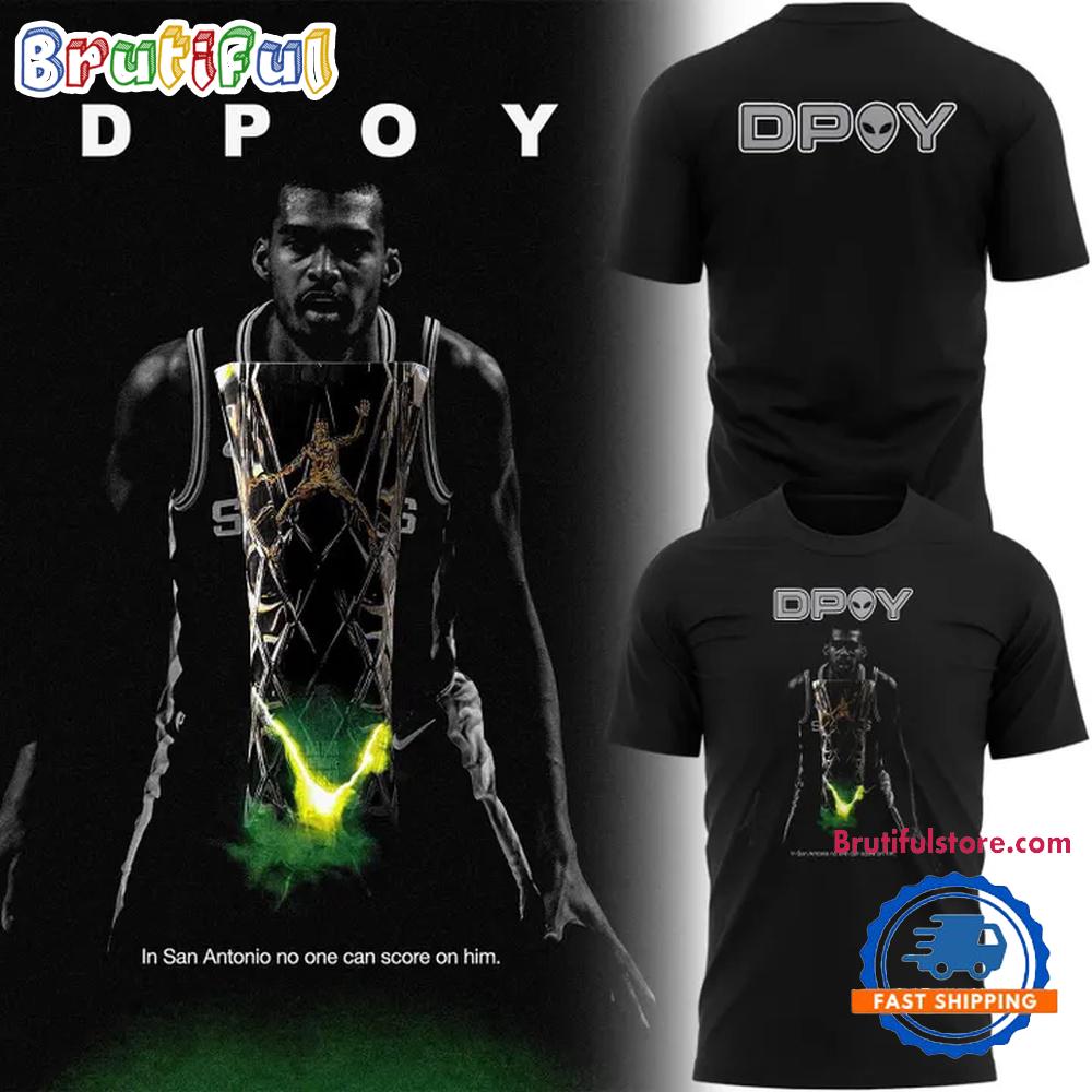 San Antonio Spurs Victor Wembanyama DPOY Hoodie T-Shirt