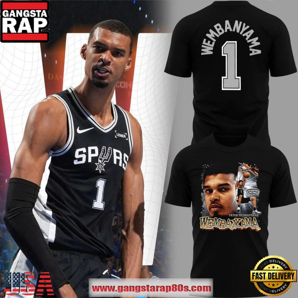 San Antonio Spurs Victor Wembanyama MVP 2026 3D Shirt