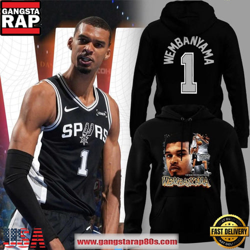 San Antonio Spurs Victor Wembanyama MVP 2026 Unisex Hoodie