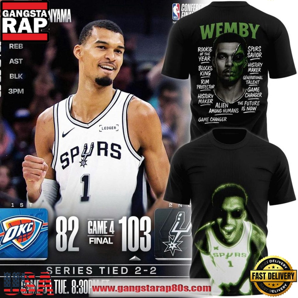 San Antonio Spurs Victor Wembanyama Wemby Alien 2026 Special Edition T-Shirt