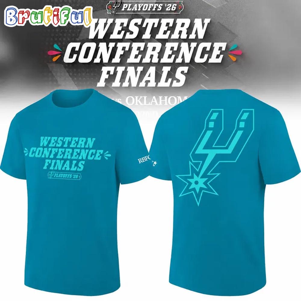 San Antonio Spurs Western Conference Finals 2026 New Design T Shirt