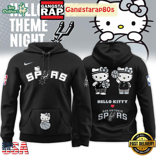 San Antonio Spurs x Hello Kitty Night 2026 Special Edition Unisex Hoodie Shirt