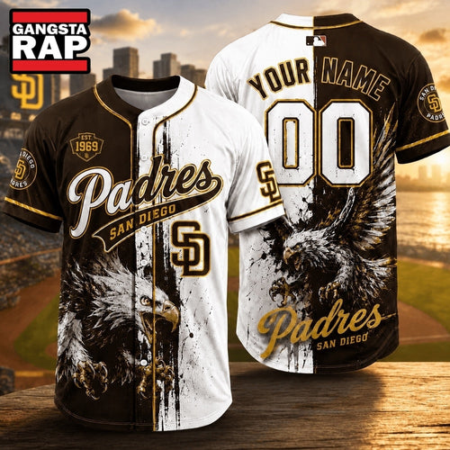 San Diego Padres 2026 MLB Eagle America Personalized Baseball Jersey