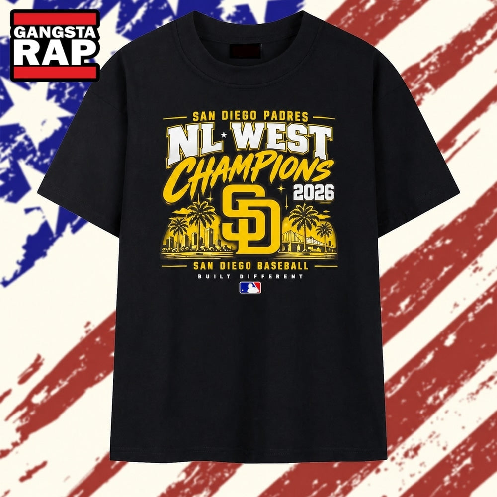 San Diego Padres 2026 NL West Champions Built Different T Shirt