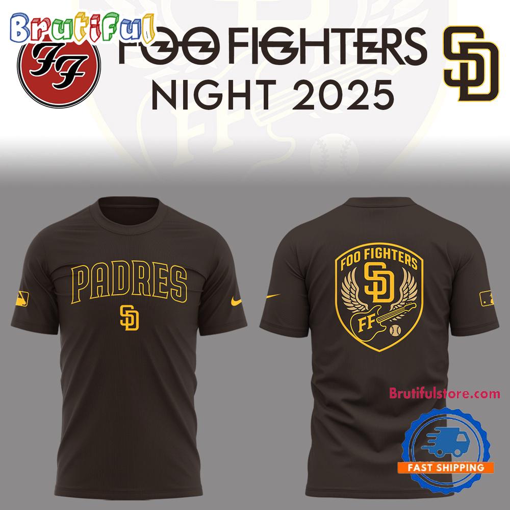 San Diego Padres Baseball Foo Fighter Night 2025 T Shirt