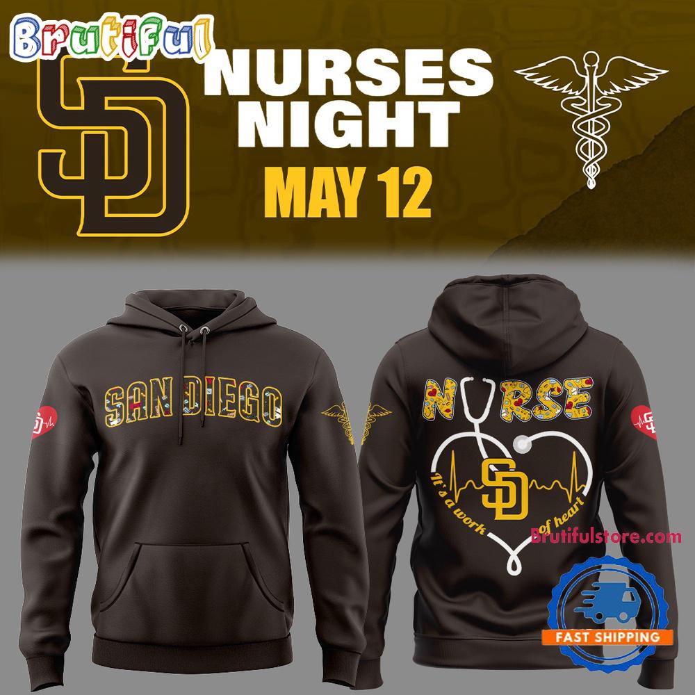 San Diego Padres Baseball NURSES NIGHT 3D Print Hoodie Shirt