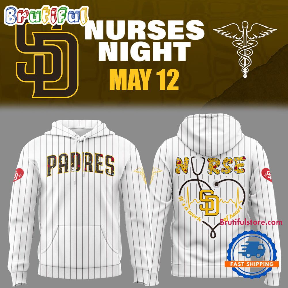 San Diego Padres Baseball NURSES NIGHT Limited Edition Hoodie T-Shirt