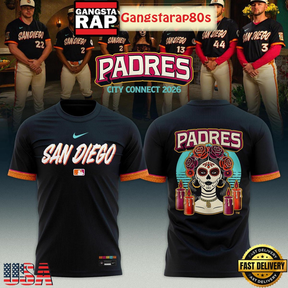 San Diego Padres City Connect New Season 2026 T-Shirt