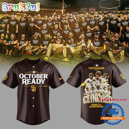 San Diego Padres Clinched 2024 October Ready Postseason Jersey