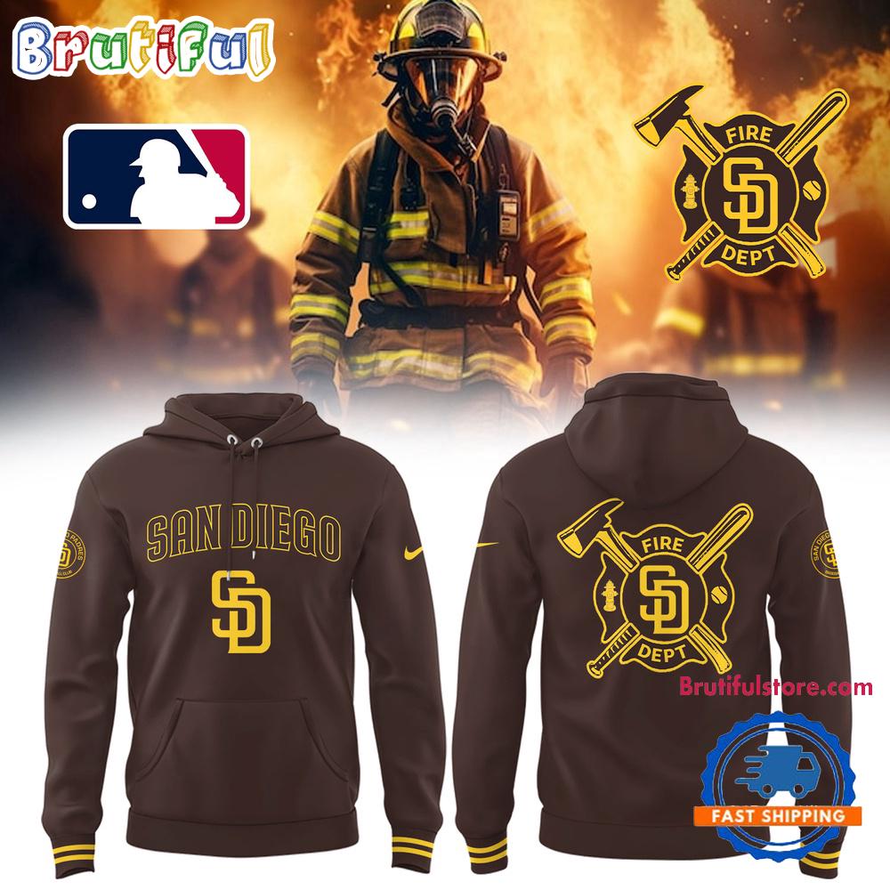 San Diego Padres Firefighter Appreciation Night Hoodie T-Shirt
