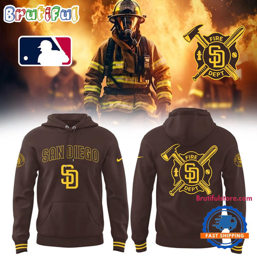 San Diego Padres Firefighter Appreciation Night Hoodie T-Shirt
